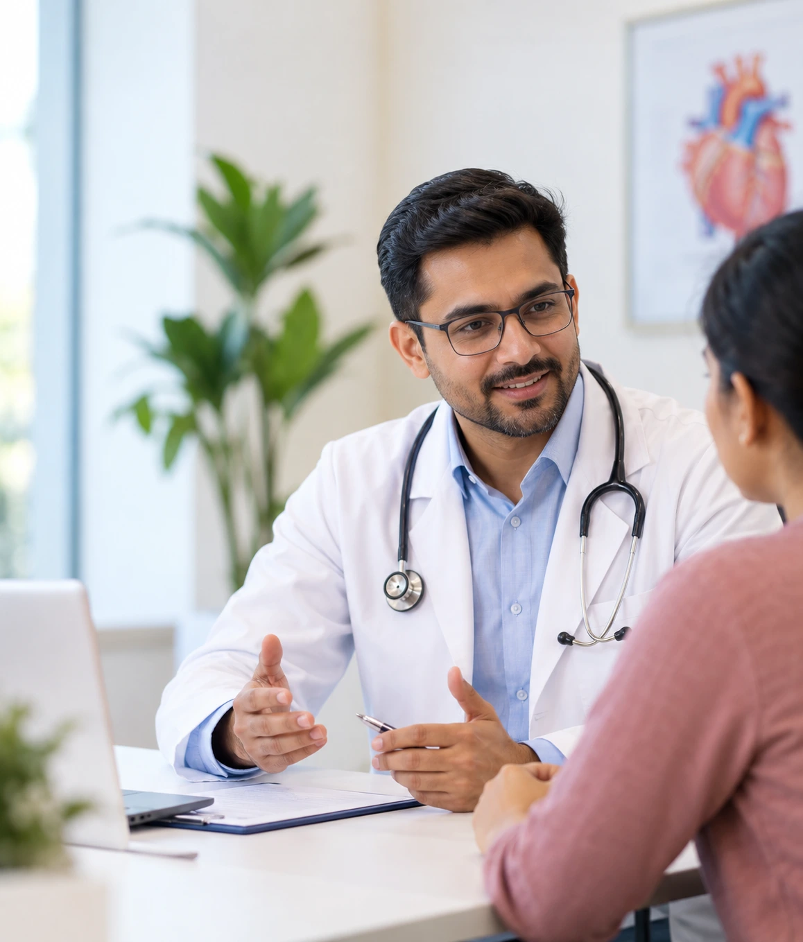 Cardiology consultation with Dr. G. Vivek