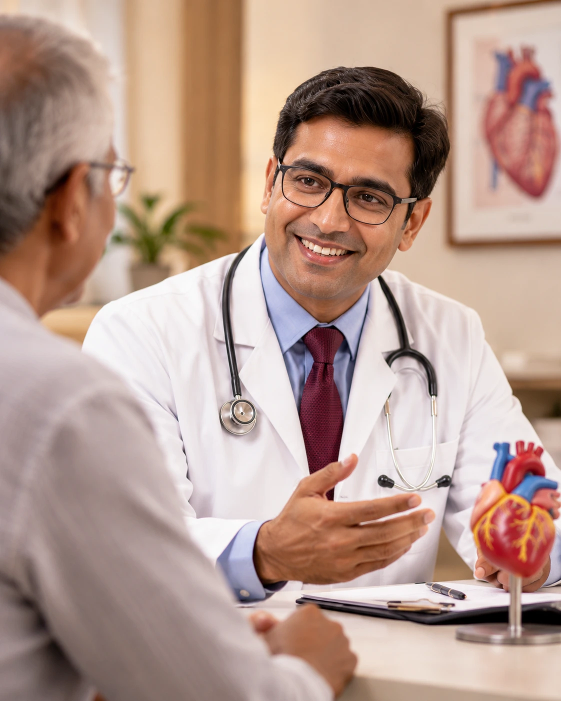 Cardiology consultation with Dr. G. Vivek